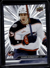 2023-24 Upper Deck Series 1 Outburst Silver Yegor Chinakhov #54